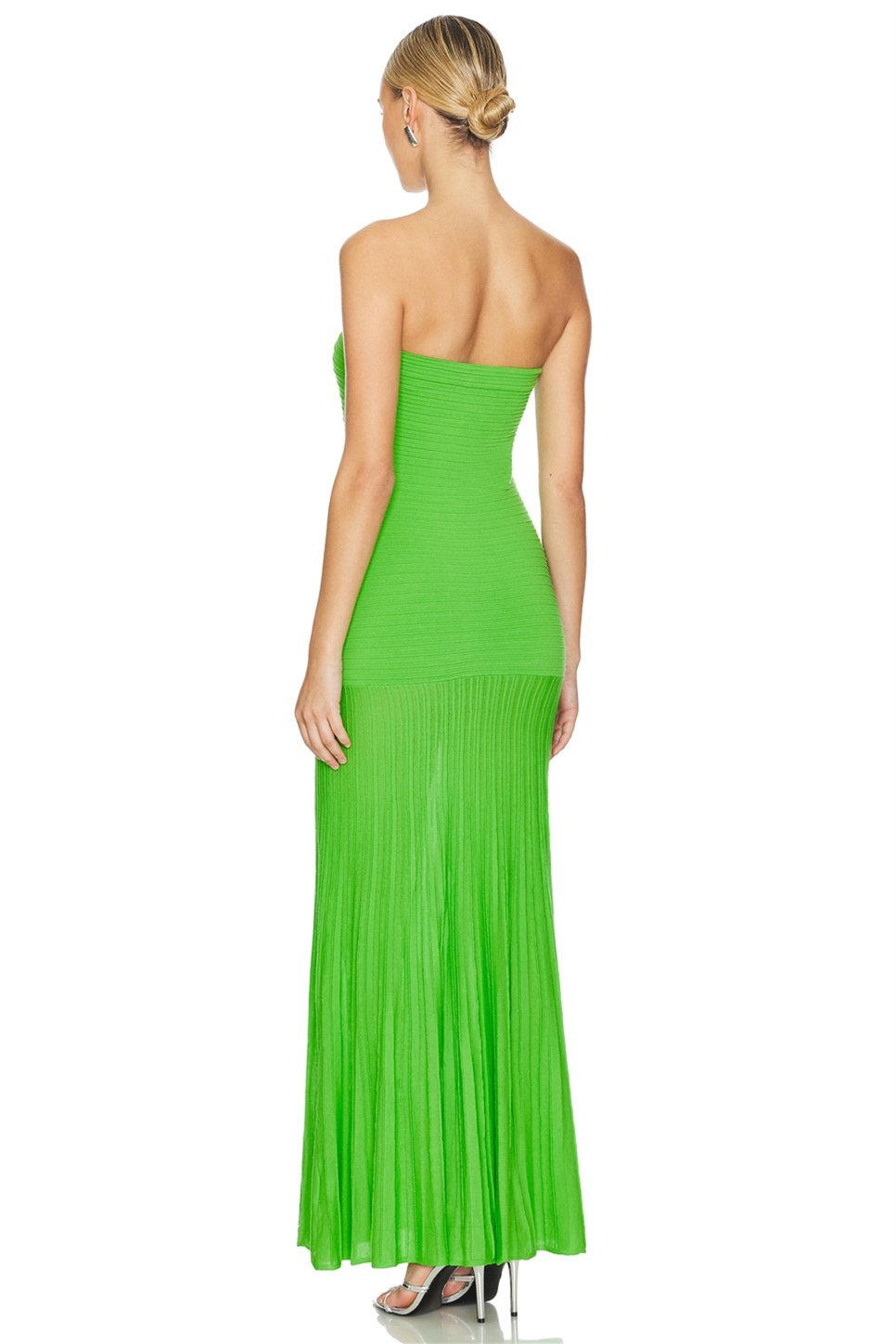 Madeline Straplez Pileli Maxi Elbise