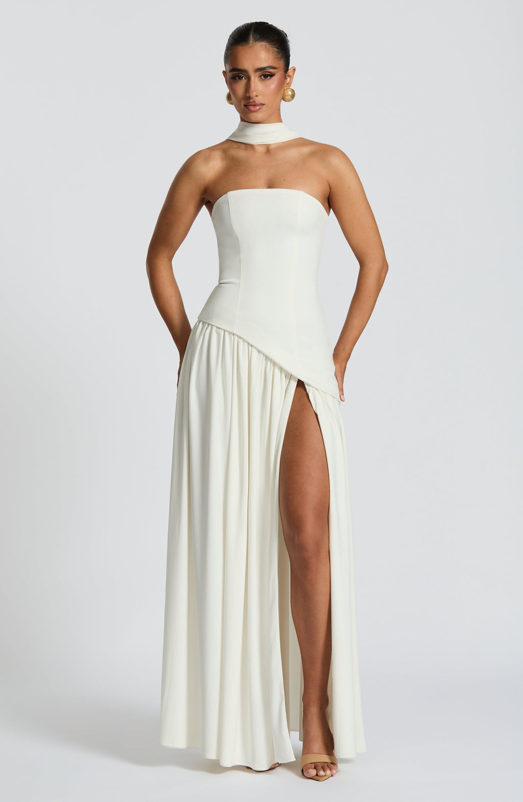 Maliyah Maxi Elbise - Fildişi