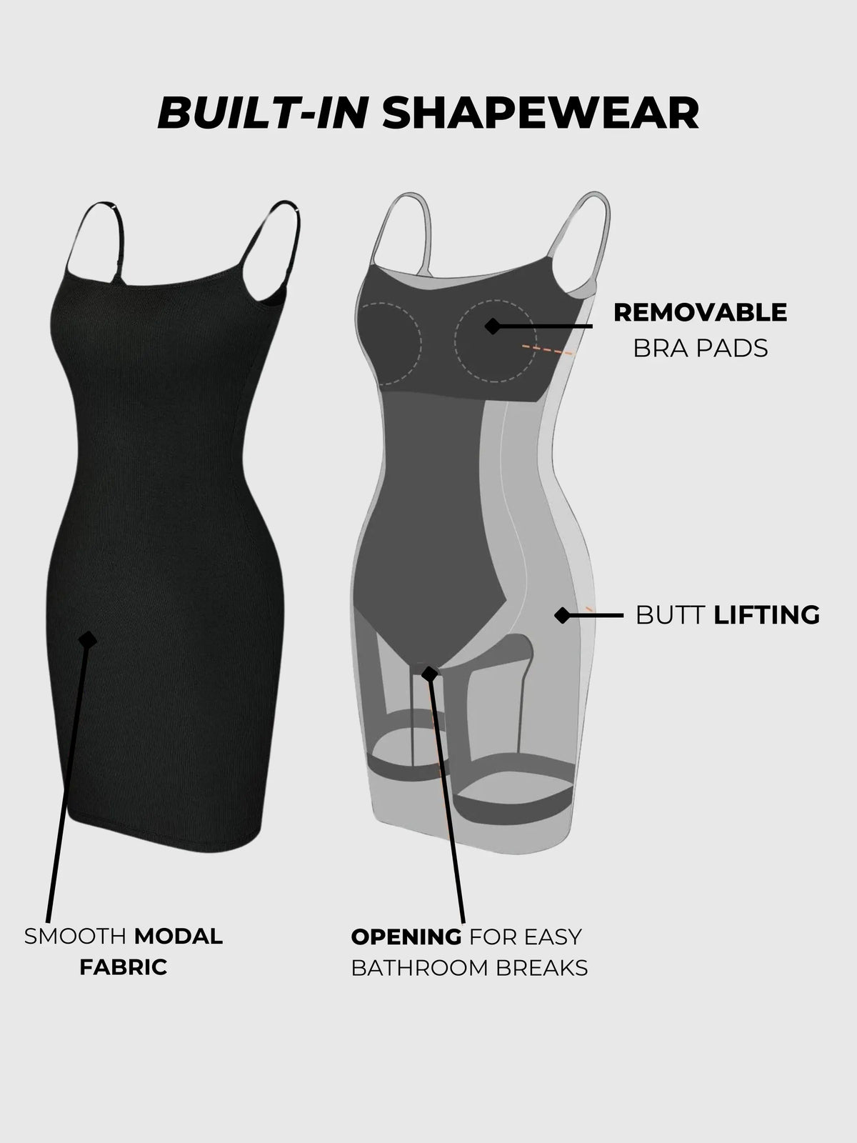 Sofie shapewear Midi Elbise